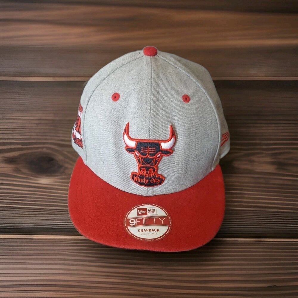 Chicago Bulls Era 9FIFTY‎ Hardwood Classics Snapback Hat Cap Under Bill Gray